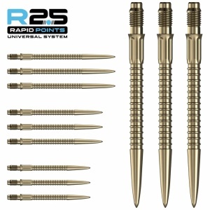 Set 3 Vârfuri pentru săgeți Mission R2.5 Rapid – Vârf metalic – GV1 – Auriu
