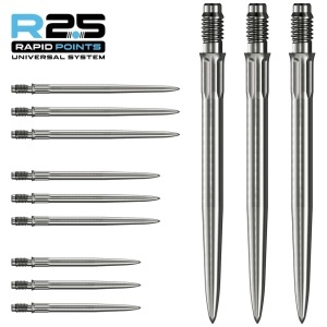 Set 3 Vârfuri pentru săgeți Mission R2.5 Rapid – Vârf metalic – SM1 – Argintiu