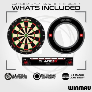 Set de darts complet Winmau Blade Triple Core si Surround - Img 3