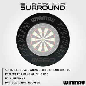 Protectie perete Dartsboard Winmau Blade 360 Negru - Img 9