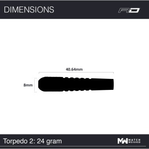 Sageti steel darts Torpedo 2, 24 g - Editie Aniversara 50 ani - Img 5