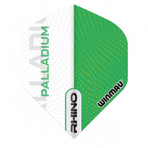 Set 3 Fluturasi Darts Rhino 100 Standard Extra Thick Palladium Verde & Alb - Img 2