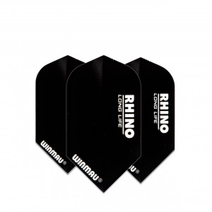Set 3 Fluturasi Darts Rhino Slim Extra Thick - Negru - Img 1