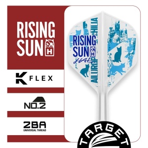 Set 3 Fluturasi Darts Target Japan K-Flex Haruki Muramatsu Rising Sun White NO2 - Img 4