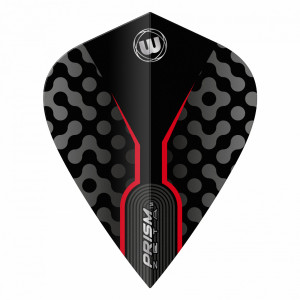 Set 3 Fluturasi Darts Winmau Prism Zeta Kite Rosu & Negru - Img 3