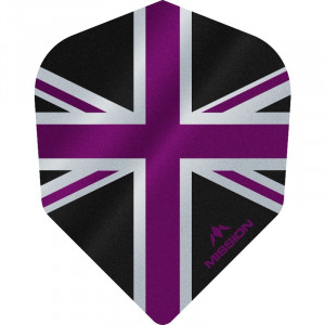 Set 3 Fluturasi Mission AllianceX Union Jack, nr 6 Mov & Negru - Img 1