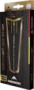 Set 3 Sageti Darts Mission Mike De Decker 95% Tungsten Negru & Gold PVD - Img 2