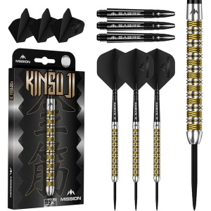 Set 3 Sageti Darts Steel Mission Kinsuji 95% Tungsten