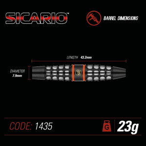 Set 3 Sageti steel darts Sicario, 90% tungsten, var 1 Bulb - Img 5
