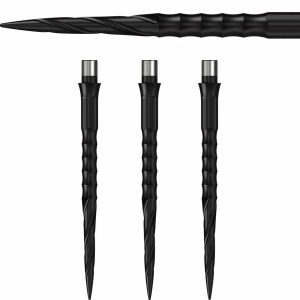 Set 3 varfuri Caliburn EVO Dart Points - Spiro - Fara buza - Negru - Img 2