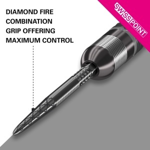 Set 3 Varfuri darts SWISS DX Black - 40 mm - Img 2