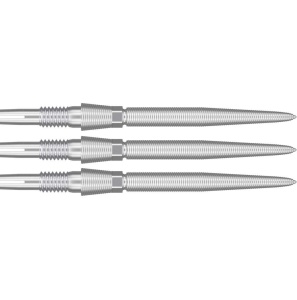 Set 3 Varfuri darts SWISS Storm Nano Argintiu - 26 mm