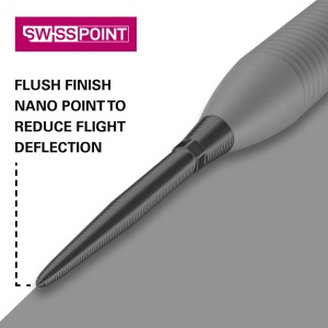 Set 3 Varfuri darts SWISS Storm Nano Black - 30 mm - Img 2