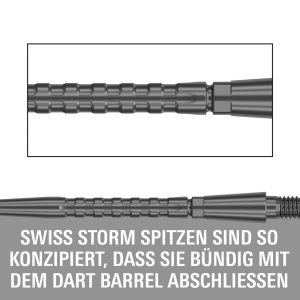 Set 3 Varfuri darts SWISS Storm Surge Black - 35 mm - Img 6