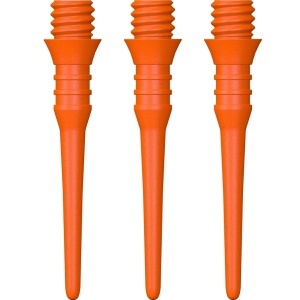 Set 50 Varfuri plastic soft darts (darts electronic) Mission Titan Pro Portocaliu Neon - 2ba