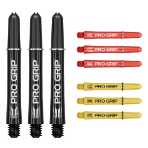 Set 9 Tije Pro Grip Negru/Rosu/Galben (3 seturi) - Img 4