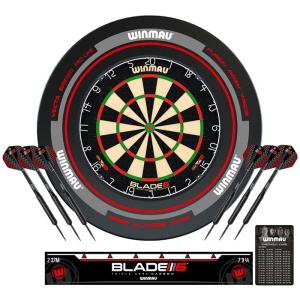Set de darts complet Winmau Blade 6 si Surround