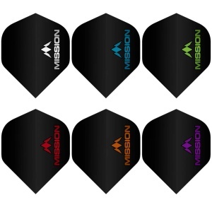 Set 3 Fluturasi cu Logo Mission Negru cu Logo Mov, nr 2 Std - Img 2