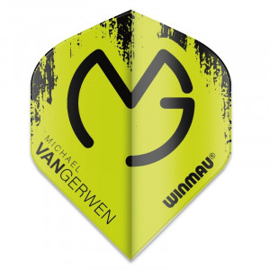 Set 3 Fluturasi Darts Winmau Mega 75 Standard - MVG Black & Green - Img 1