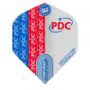 Set 3 Fluturasi Darts Winmau Prism Zeta Standard-PDC rosu si albastru - Img 2