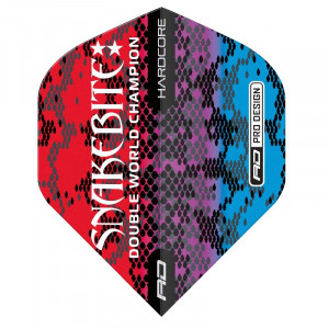 Set 3 Fluturasi Red Dragon Peter Wright Multi Snakeskin Red - Img 3