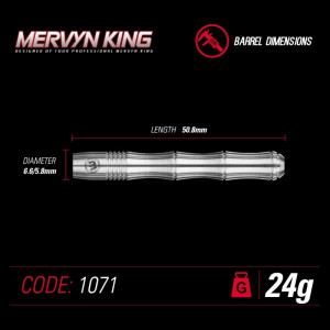 Set 3 Sageti darts Mervyn King Winmau - Tungsten 90% - Img 3