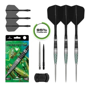 Set 3 Săgeți Darts Mission Mantis – Vârf metalic R 2.5 – 95% tungsten