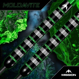 Set 3 Sageti Darts Mission Moldavite Darts - Steel Tip - 95% Tungsten - Black & Green - Img 3