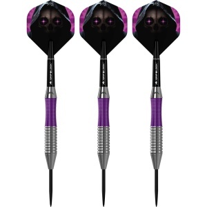 Set 3 Sageti Darts Mission Phantom Brass Argintiu & Mov, 22 g - Img 4