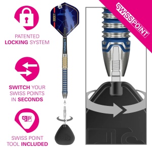 Set 3 Sageti steel darts Josh Rock G1, SP, 90% tungsten - Img 4