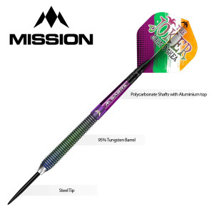 Set 3 Sageti steel darts Mission John O Shea The Joker-Coral - Img 2