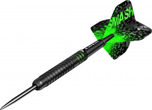 Set 3 Sageti steel darts Mission Martin Lukeman Black, 25g - Img 2