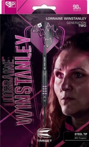 Set 3 Sageti Steel Darts Target Lorraine Winstanley G2 Swiss Point 90%, 24 g - Img 6