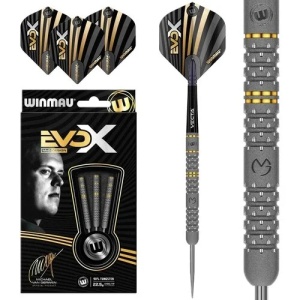 Set 3 Sageti steel darts Winmau MvG Evo-X 22.5g, 90% Tungsten - Img 1