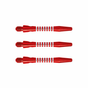 Set 3 Tije Winmau Aluminiu Re-groved Tip B - Short Rosu - Img 1