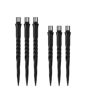 Set 3 varfuri Caliburn EVO Dart Points - Spiro - Fara buza - Negru - Img 1