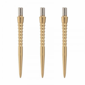 Set 3 Varfuri darts cu grip Storm Grooved Gold - 30 mm