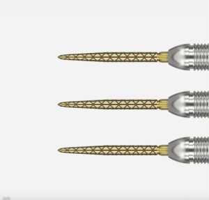 Set 3 Varfuri darts SWISS Diamond PRO Gold - 26 mm - Img 2