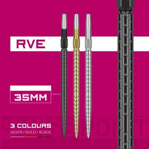 Set 3 Varfuri darts SWISS RVE Black - 35 mm - Img 3