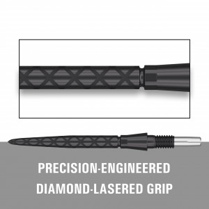 Set 3 Varfuri darts SWISS Storm Diamond Black - 26 mm - Img 6