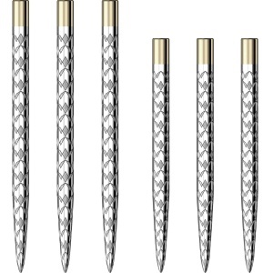Set 3 Varfuri Mission Laser Plus - Vârf din oțel - Vârfuri de rezervă imprimate cu laser - Logo multiplu - Argintiu