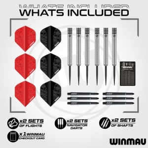 Set de darts complet Winmau Blade Triple Core 360 si Surround - Img 3