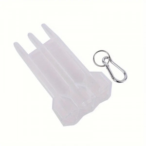 Carcasă Portabilă De Săgeți Cu Carabină De Blocare Alb Transparent - Img 1