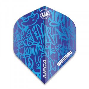 Set 3 Fluturasi Darts Winmau Mega Standard Albastru - Like a Boss - Img 3