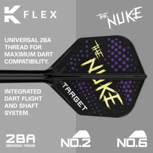 Set 3 Fluturasi K-Flex nr 6 Luke The Nuke Littler Negru - Img 7