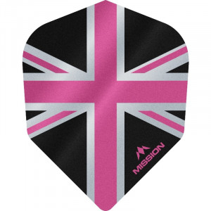 Set 3 Fluturasi Mission AllianceX Union Jack, nr 6 Roz & Negru - Img 1