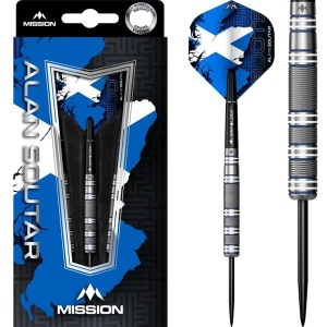 Set 3 Sageti Darts Mission Alan Soutar Soots - Blue & White Steel