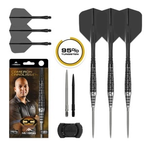 Set 3 Săgeți de darts Mission Cameron Carolissen – Vârf metalic (steel tip) R2.5 – 95% tungsten - Img 2