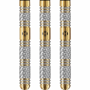 Set 3 Sageti Harrows Magnum - Vârf de oțel - 97% - Ediție aniversară - Gold Titanium - Img 2