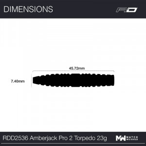 Set 3 Sageti steel darts Amberjack Pro 2 Torpedo - Img 7